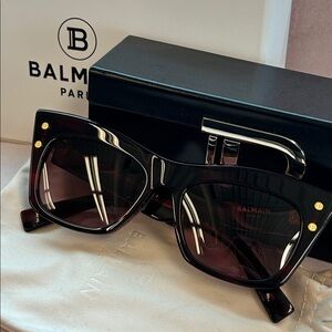 Balmain Paris Sunglasses – Tortoise Shell with Gold Detail
